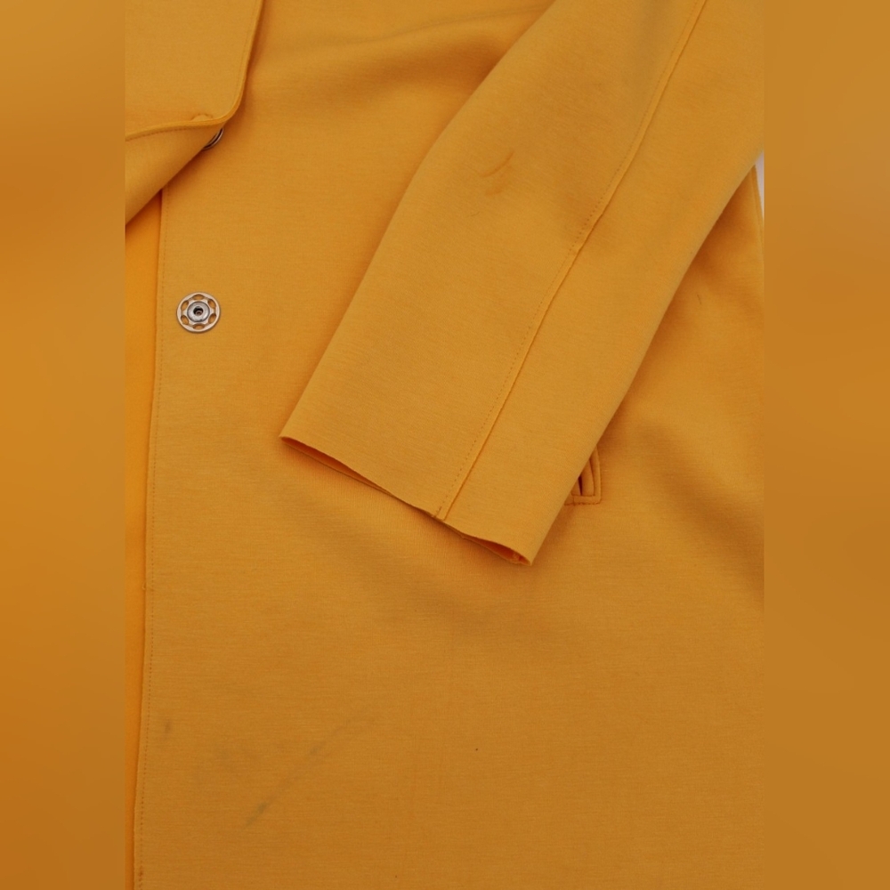 Carolina Belle Montreal Yellow Longline Duster M Snap Front - Picture 8 of 11
